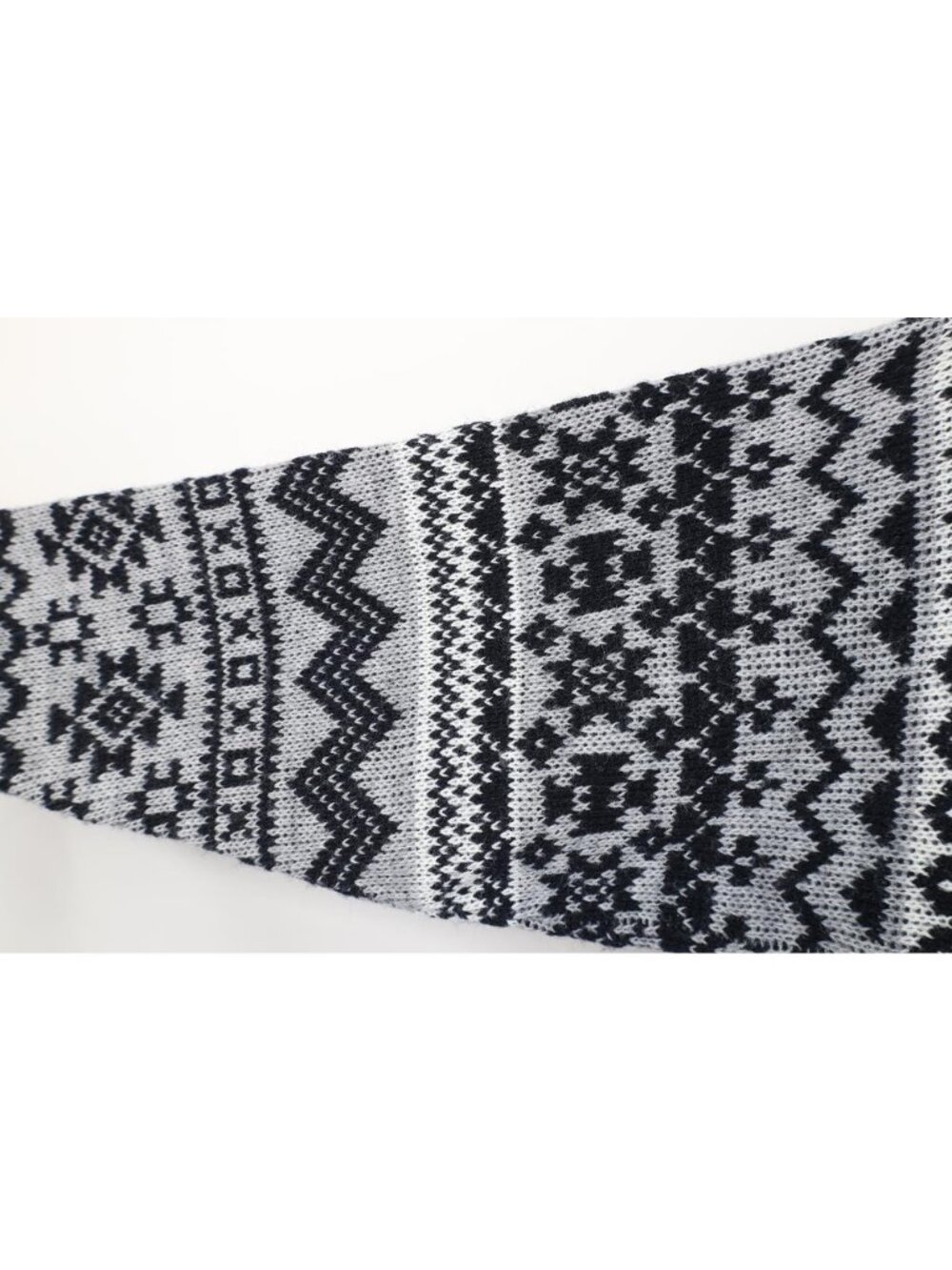 Vintage 90s Streetwear Womens Large Fair Isle Knit Henley Sweater USA Acrylic - Picture 6 of 11